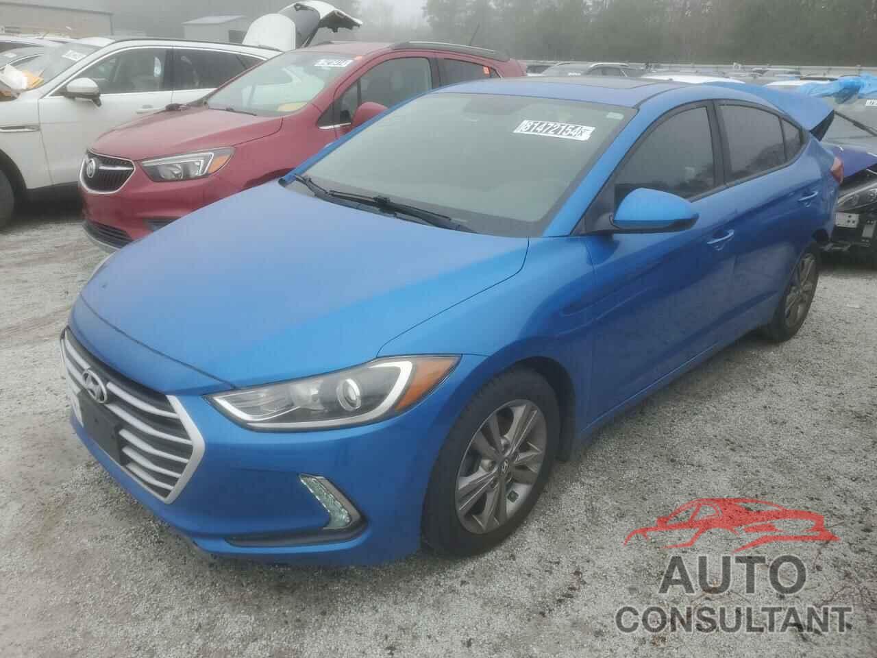 HYUNDAI ELANTRA 2017 - KMHD84LF8HU424639