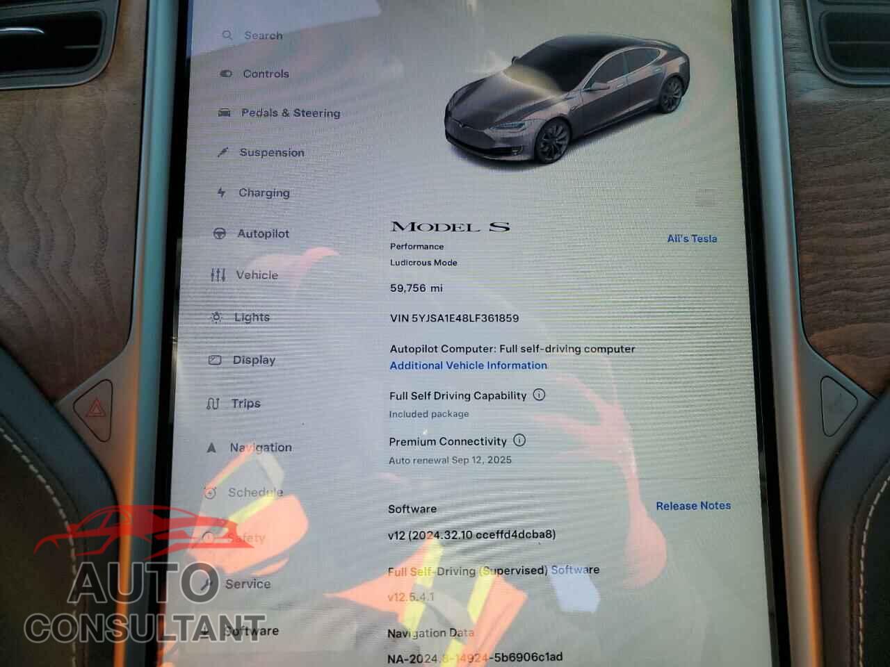 TESLA MODEL S 2020 - 5YJSA1E48LF361859