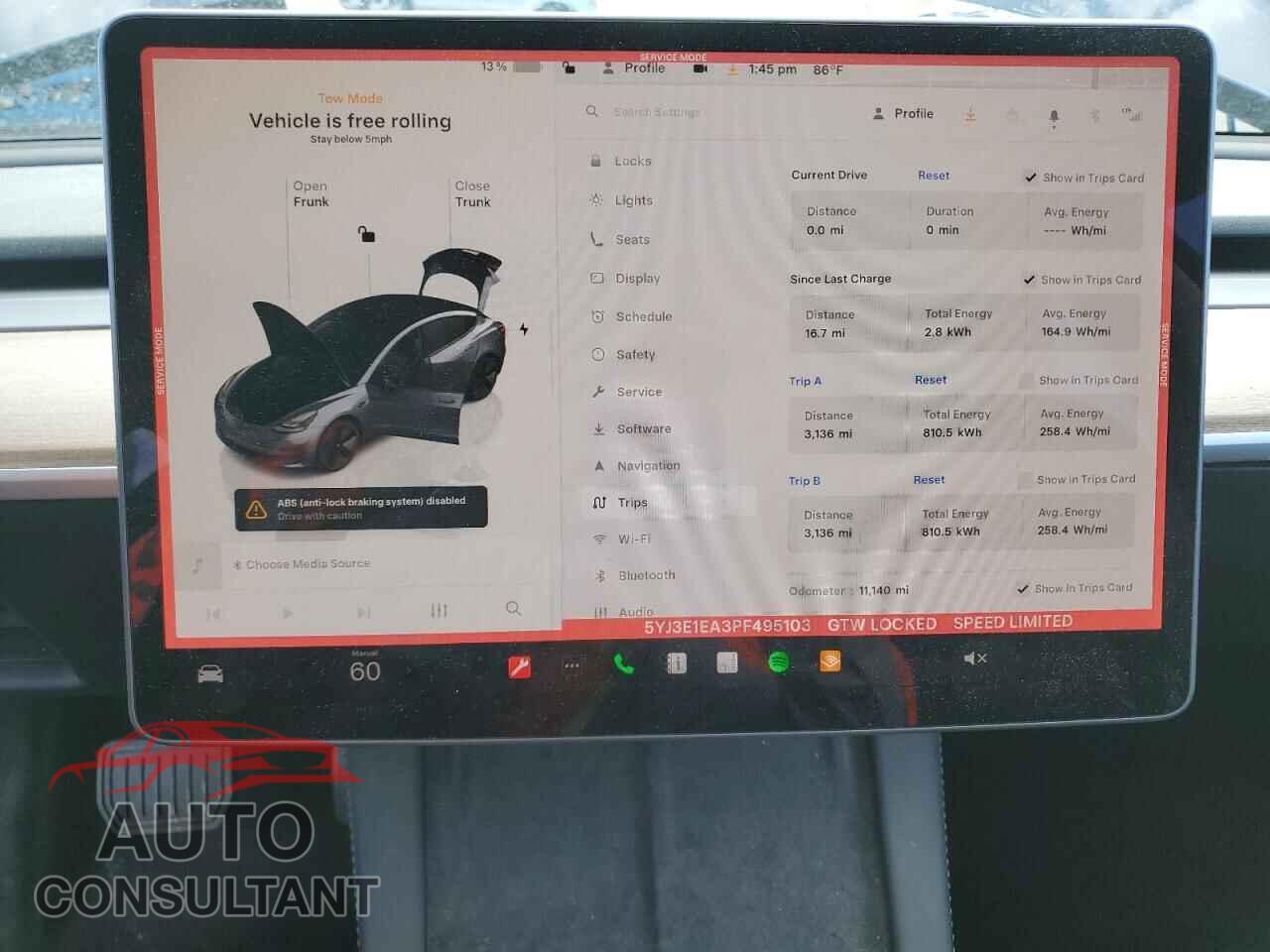 TESLA MODEL 3 2023 - 5YJ3E1EA3PF495103
