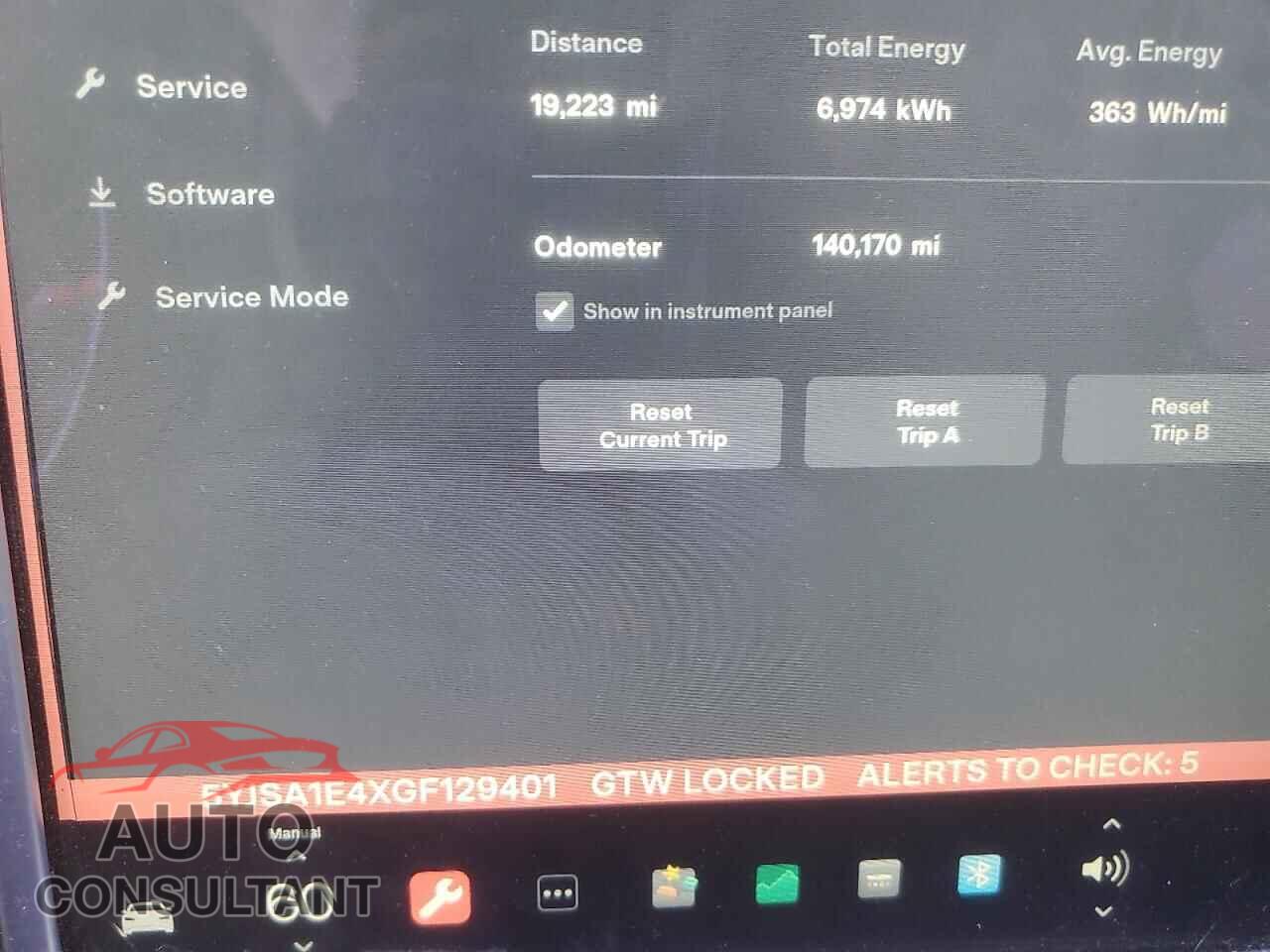TESLA MODEL S 2016 - 5YJSA1E4XGF129401