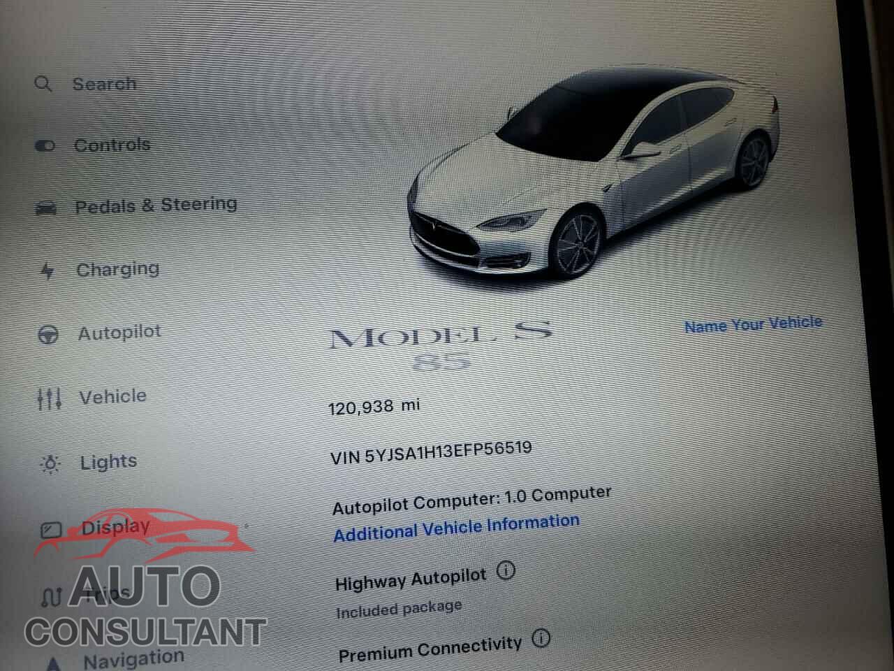 TESLA MODEL S 2014 - 5YJSA1H13EFP56519