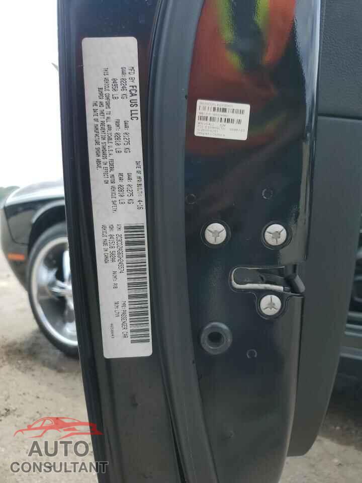 DODGE CHALLENGER 2016 - 2C3CDZAG6GH245574