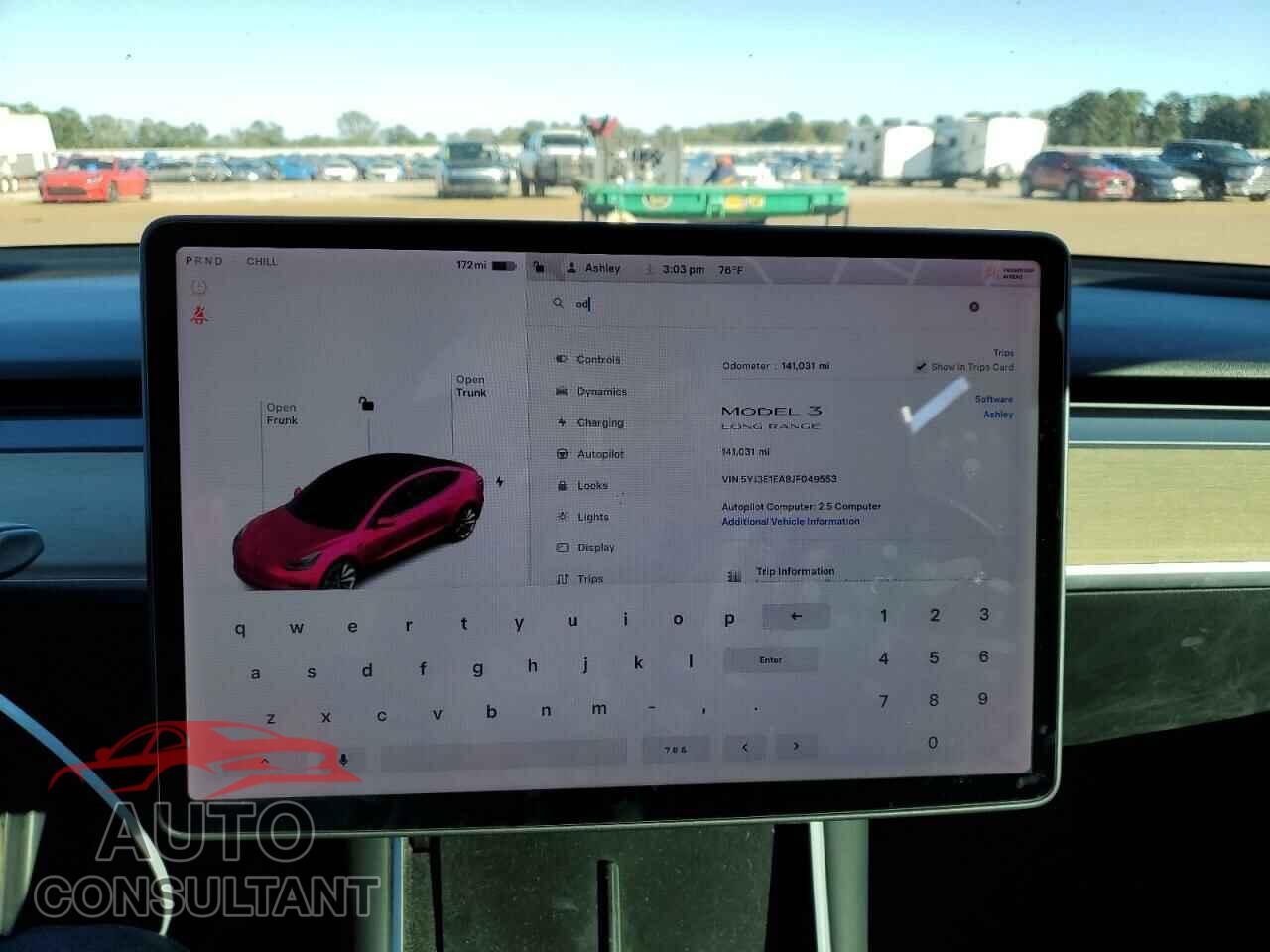 TESLA MODEL 3 2018 - 5YJ3E1EA8JF049553