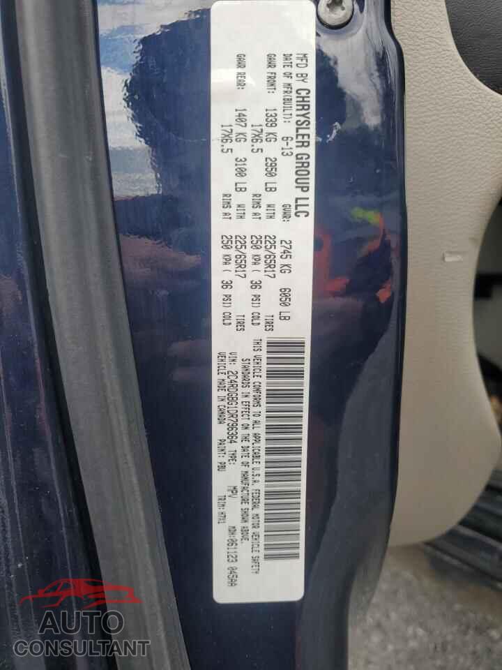 DODGE CARAVAN 2013 - 2C4RDGBG1DR796364