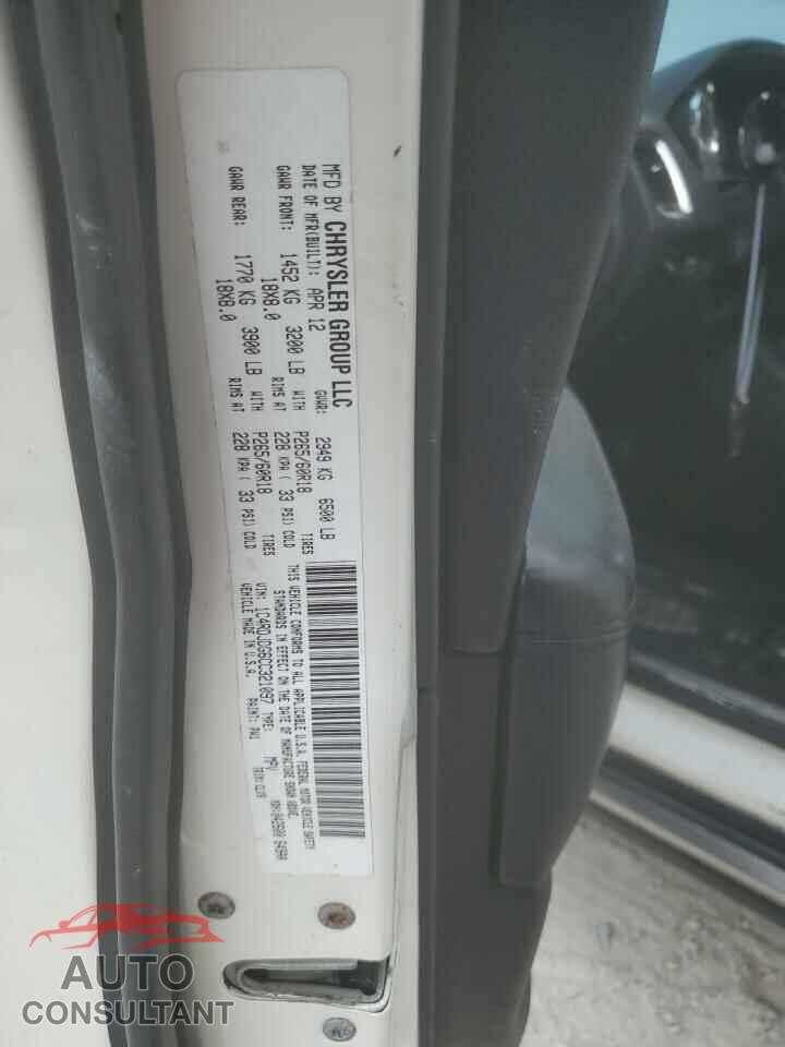 DODGE DURANGO 2012 - 1C4RDJDG6CC321097