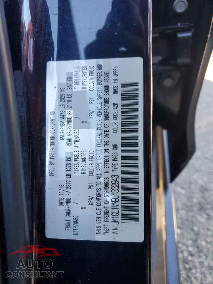 MAZDA 6 2018 - JM1GL1VM9J1332943