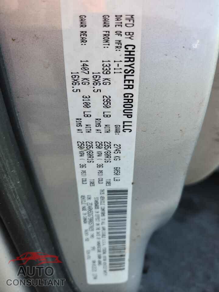 DODGE CARAVAN 2011 - 2D4RN5DG7BR657029