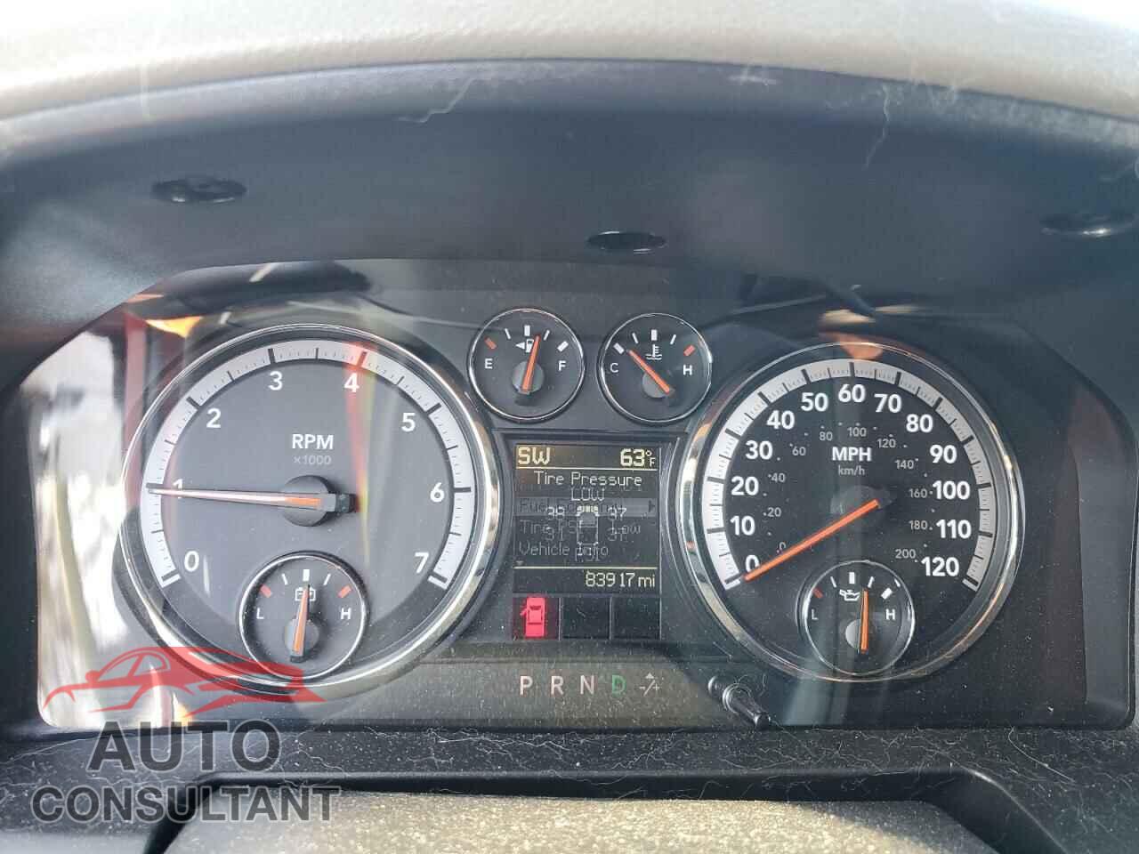 DODGE RAM 1500 2012 - 1C6RD6GP0CS291892