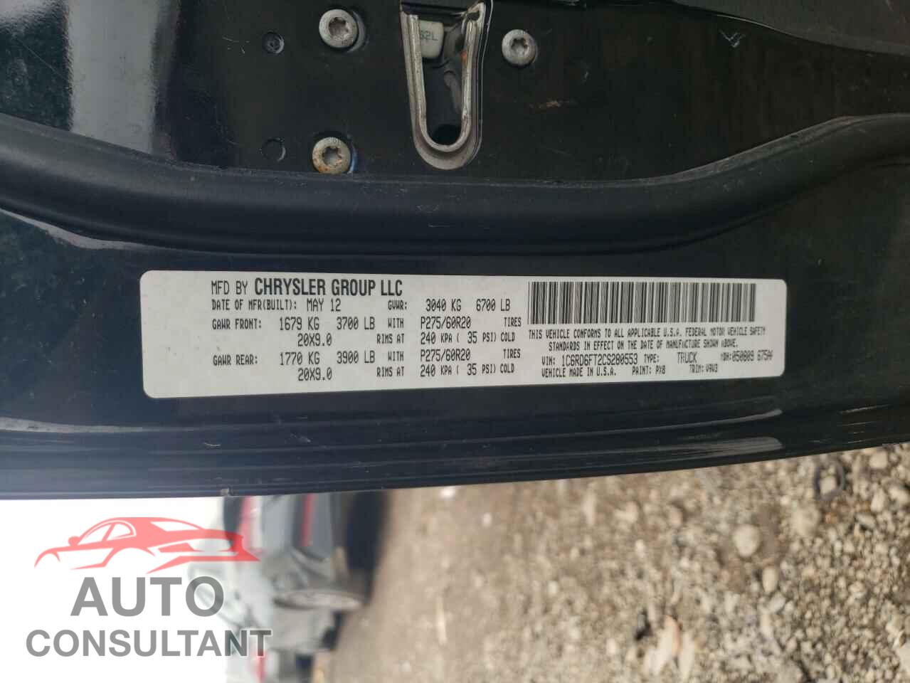 DODGE RAM 1500 2012 - 1C6RD6FT2CS280553