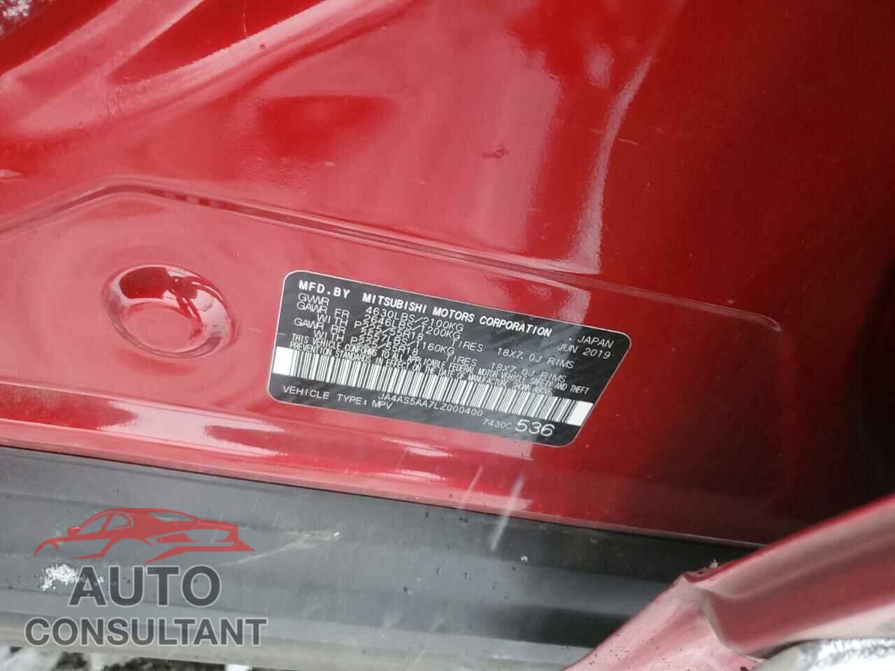 MITSUBISHI ECLIPSE 2020 - JA4AS5AA7LZ000400