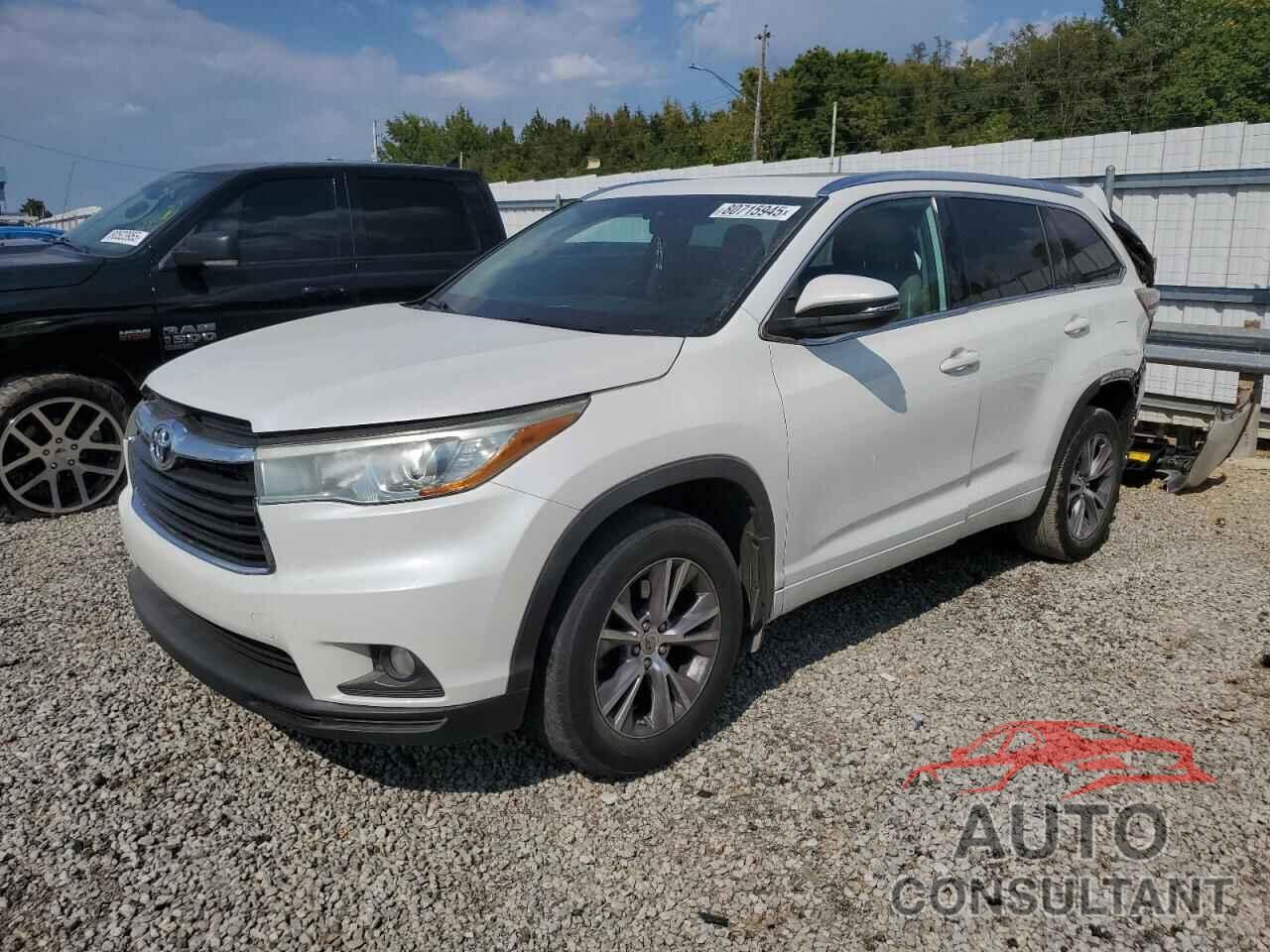TOYOTA HIGHLANDER 2015 - 5TDKKRFH2FS046746