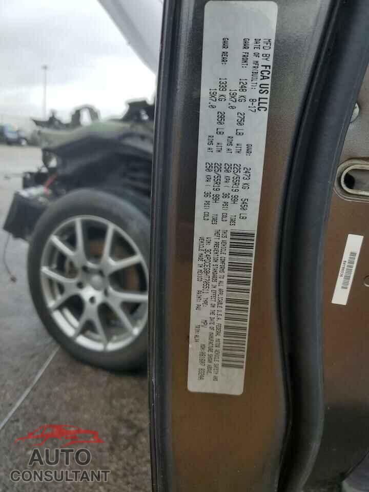DODGE JOURNEY 2017 - 3C4PDCEG8HT705511
