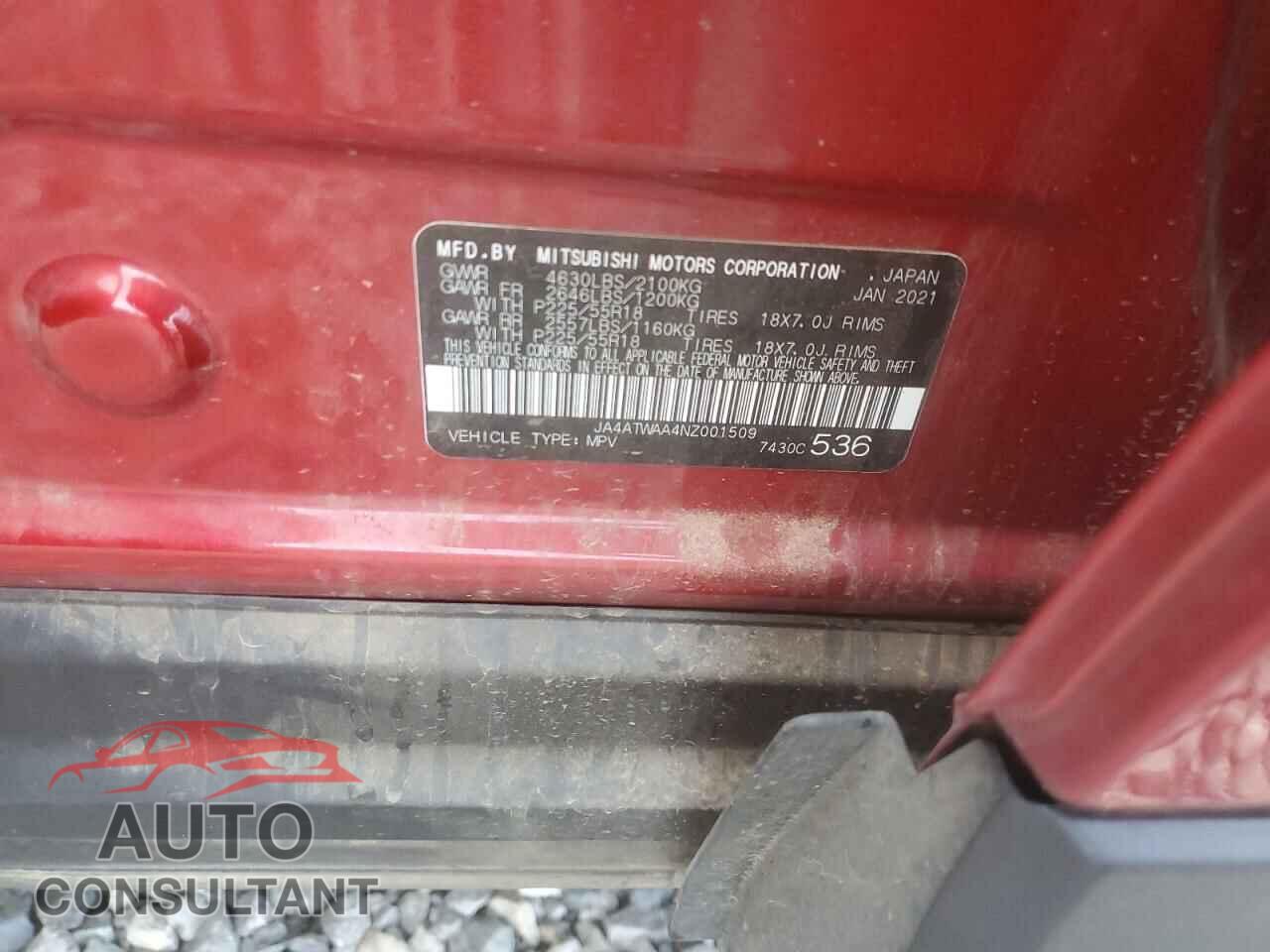 MITSUBISHI ECLIPSE 2022 - JA4ATWAA4NZ001509