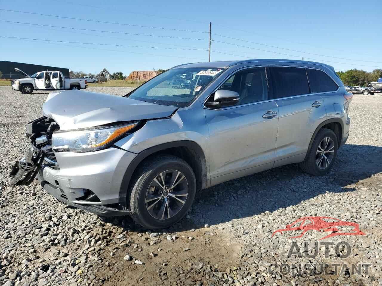 TOYOTA HIGHLANDER 2016 - 5TDKKRFH4GS501002