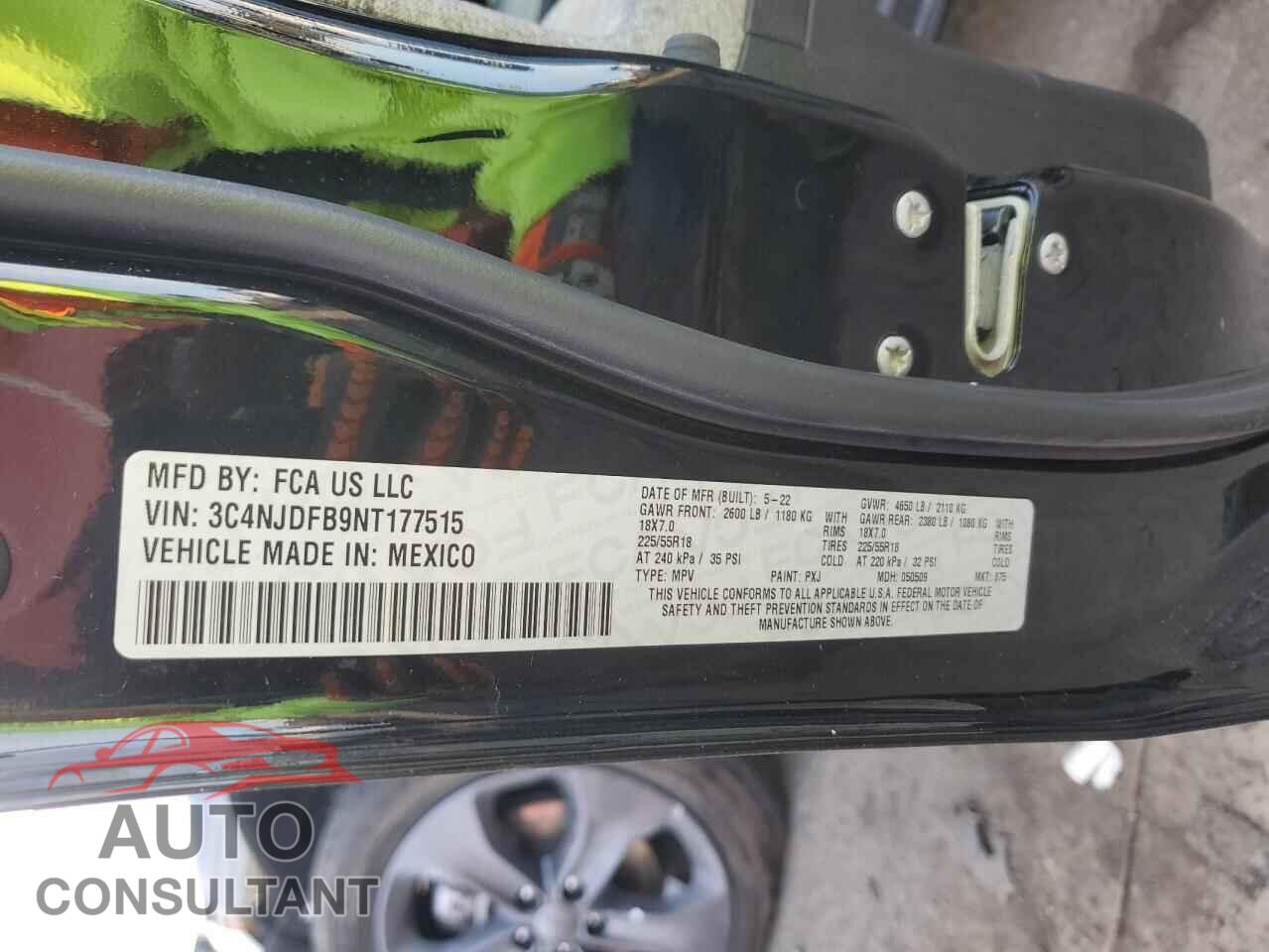 JEEP COMPASS 2022 - 3C4NJDFB9NT177515