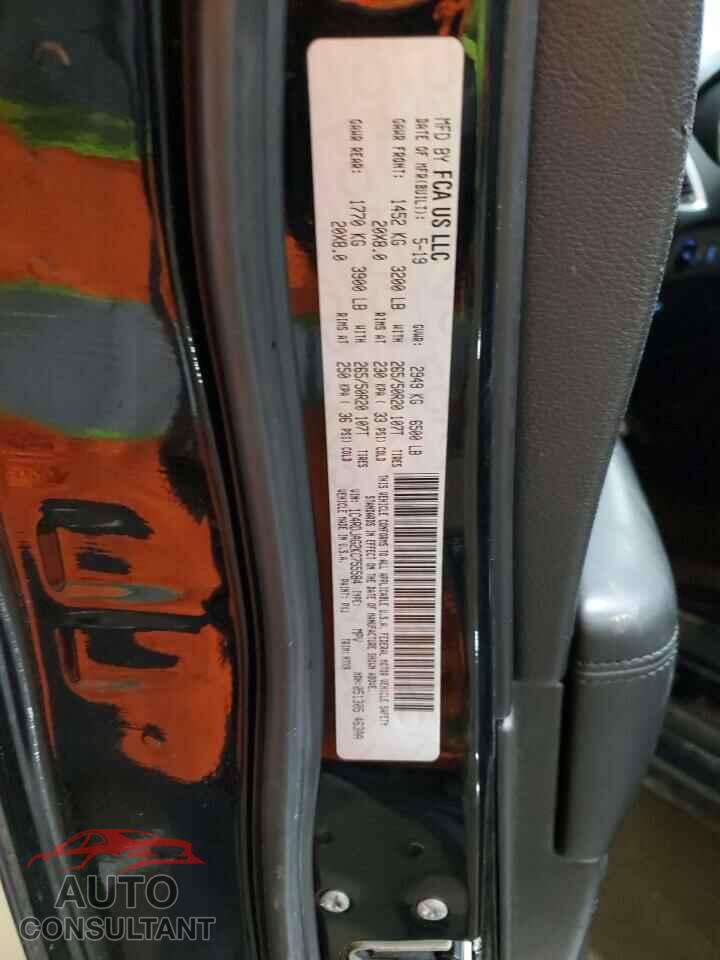 DODGE DURANGO 2019 - 1C4RDJAG2KC755584