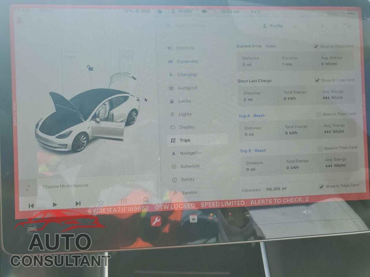 TESLA MODEL 3 2018 - 5YJ3E1EA7JF169652
