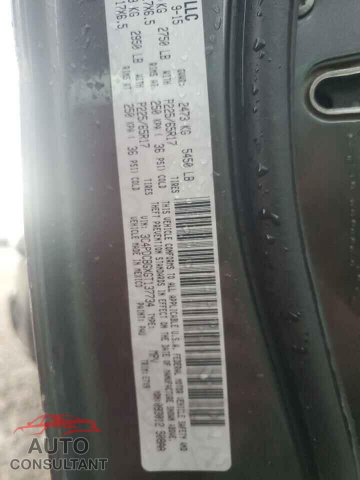 DODGE JOURNEY 2016 - 3C4PDCBGXGT137734