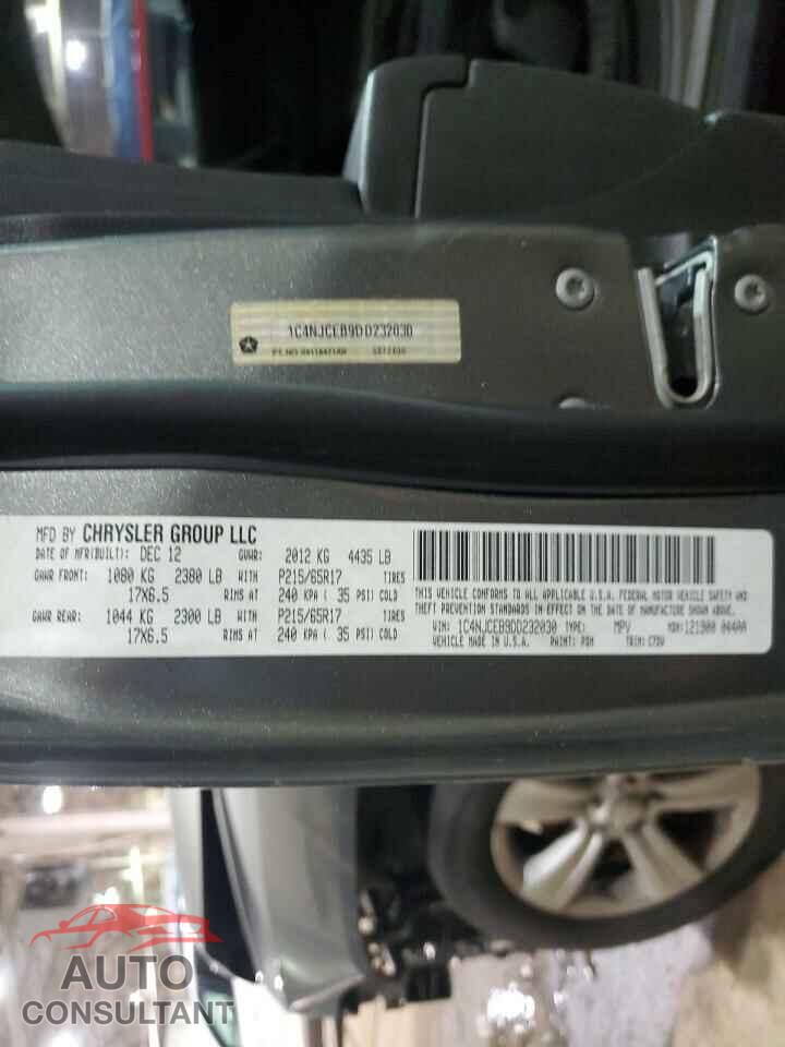 JEEP COMPASS 2013 - 1C4NJCEB9DD232030