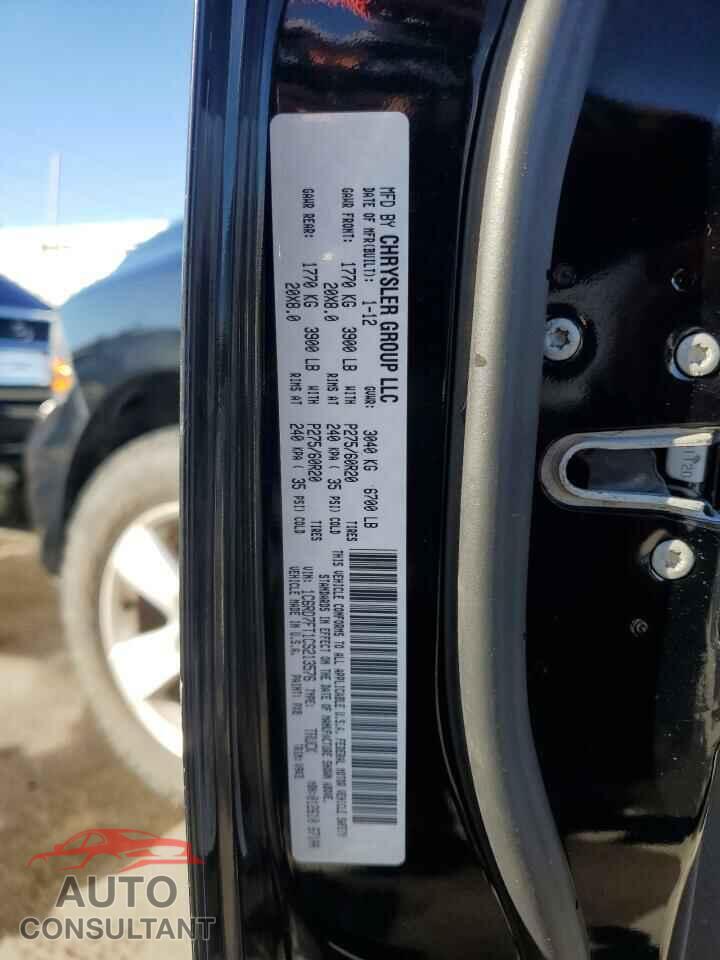 DODGE RAM 1500 2012 - 1C6RD7FT1CS213576