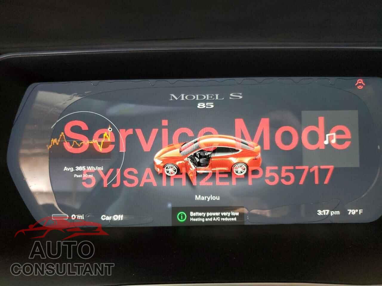 TESLA MODEL 3 2014 - 5YJSA1H12EFP55717