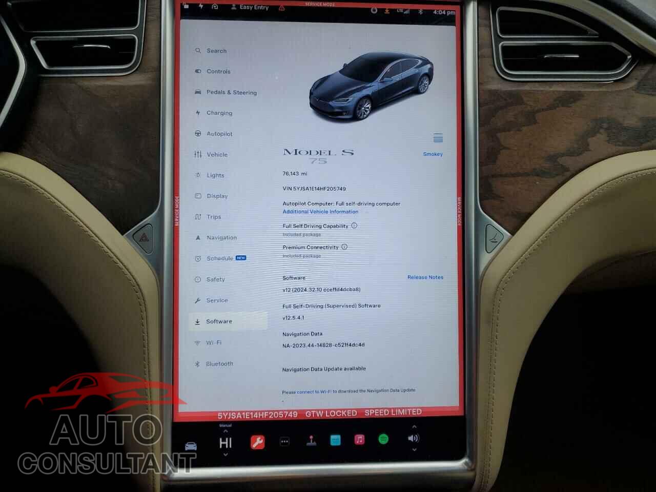 TESLA MODEL S 2017 - 5YJSA1E14HF205749