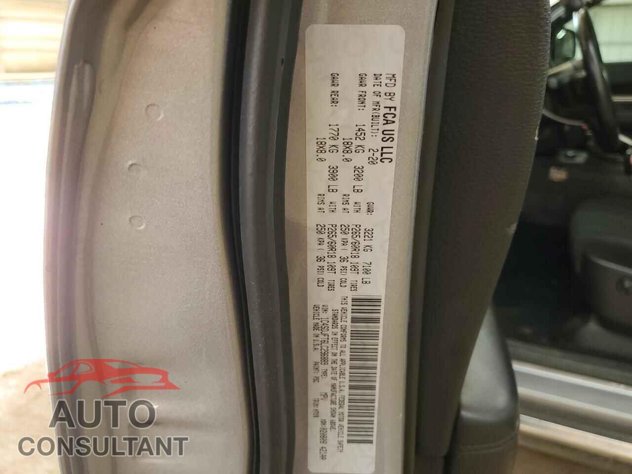 DODGE DURANGO 2020 - 1C4SDJFT6LC296889