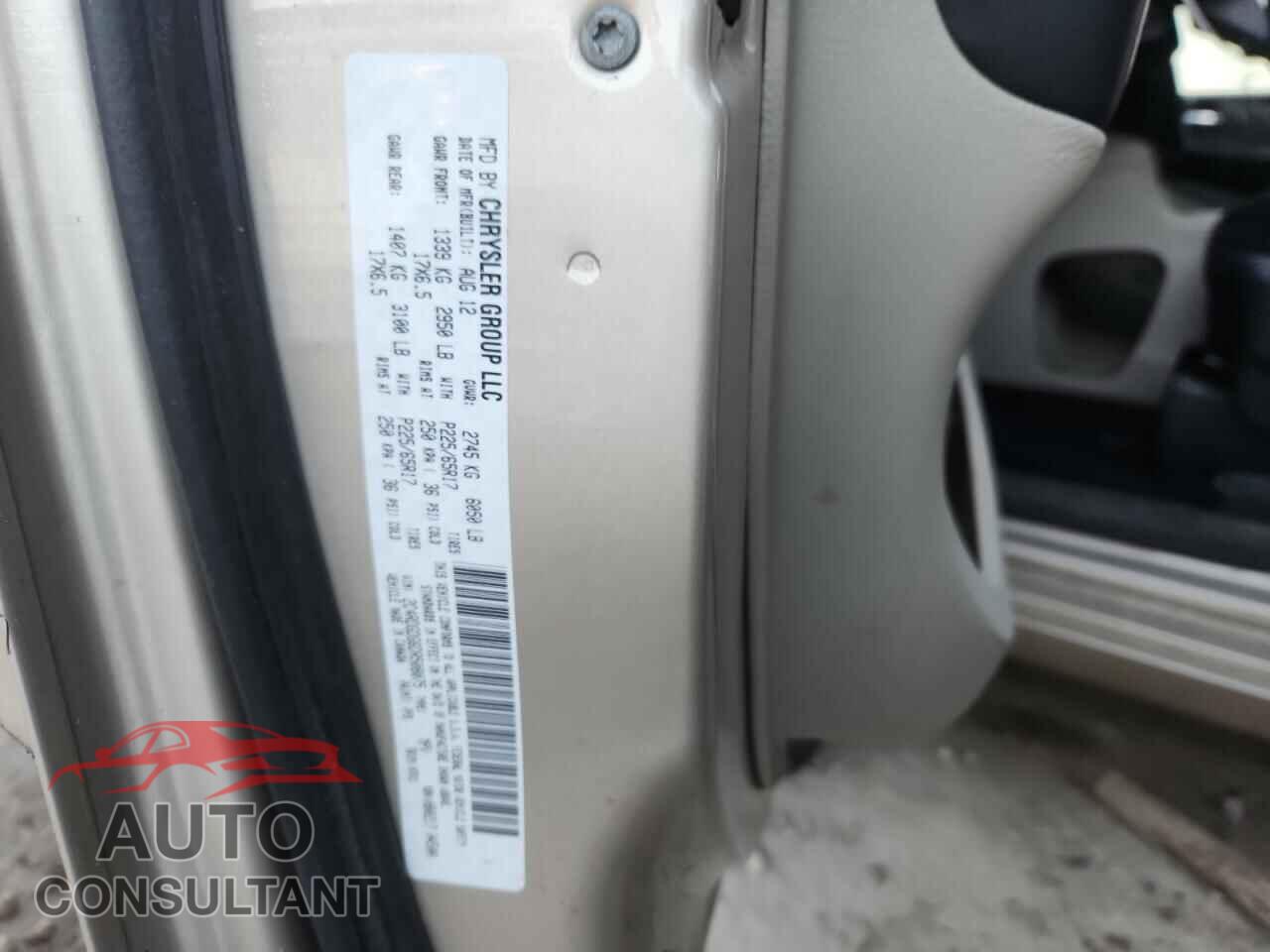 DODGE CARAVAN 2013 - 2C4RDGDG6DR508075