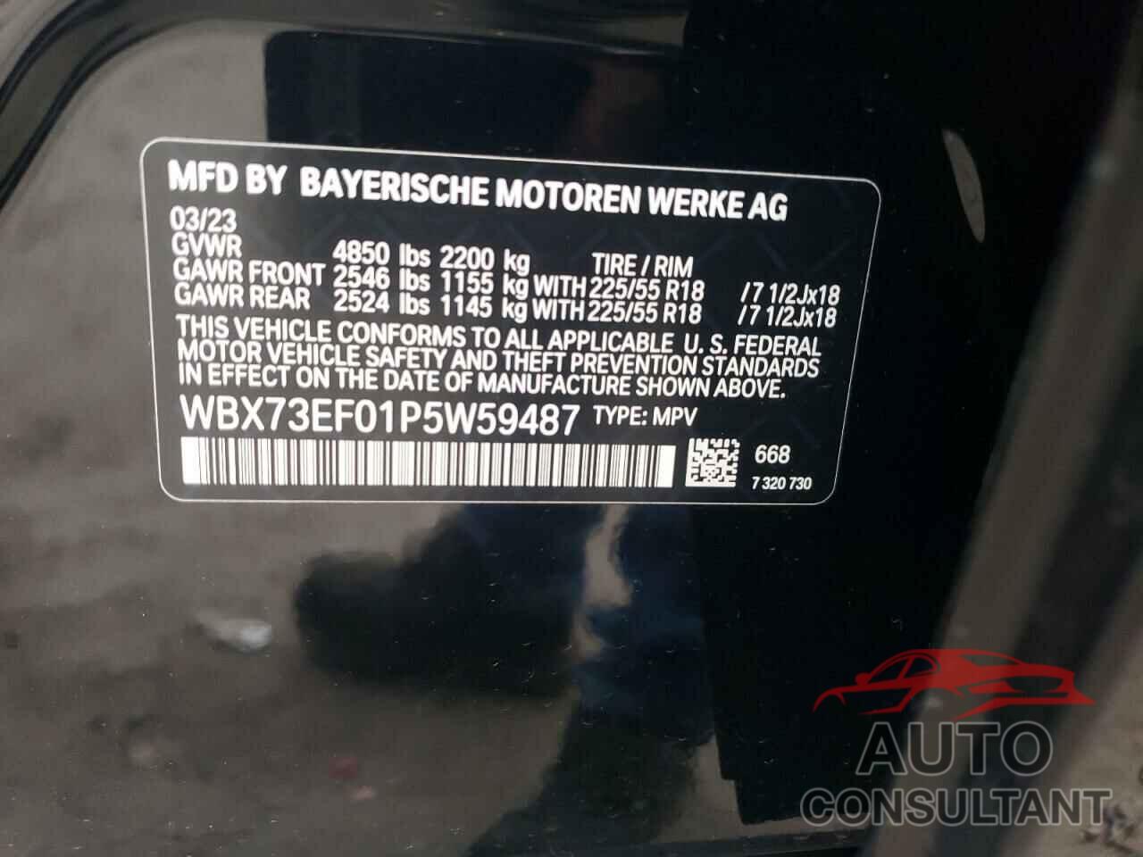BMW X1 2023 - WBX73EF01P5W59487