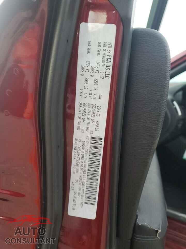DODGE DURANGO 2018 - 1C4RDJDGXJC209948