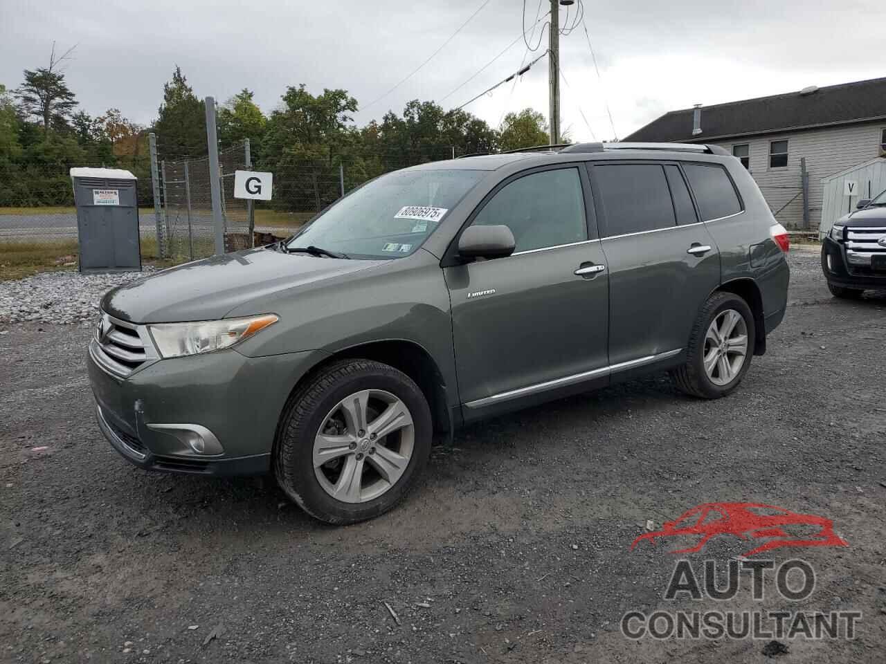 TOYOTA HIGHLANDER 2012 - 5TDDK3EH7CS132833