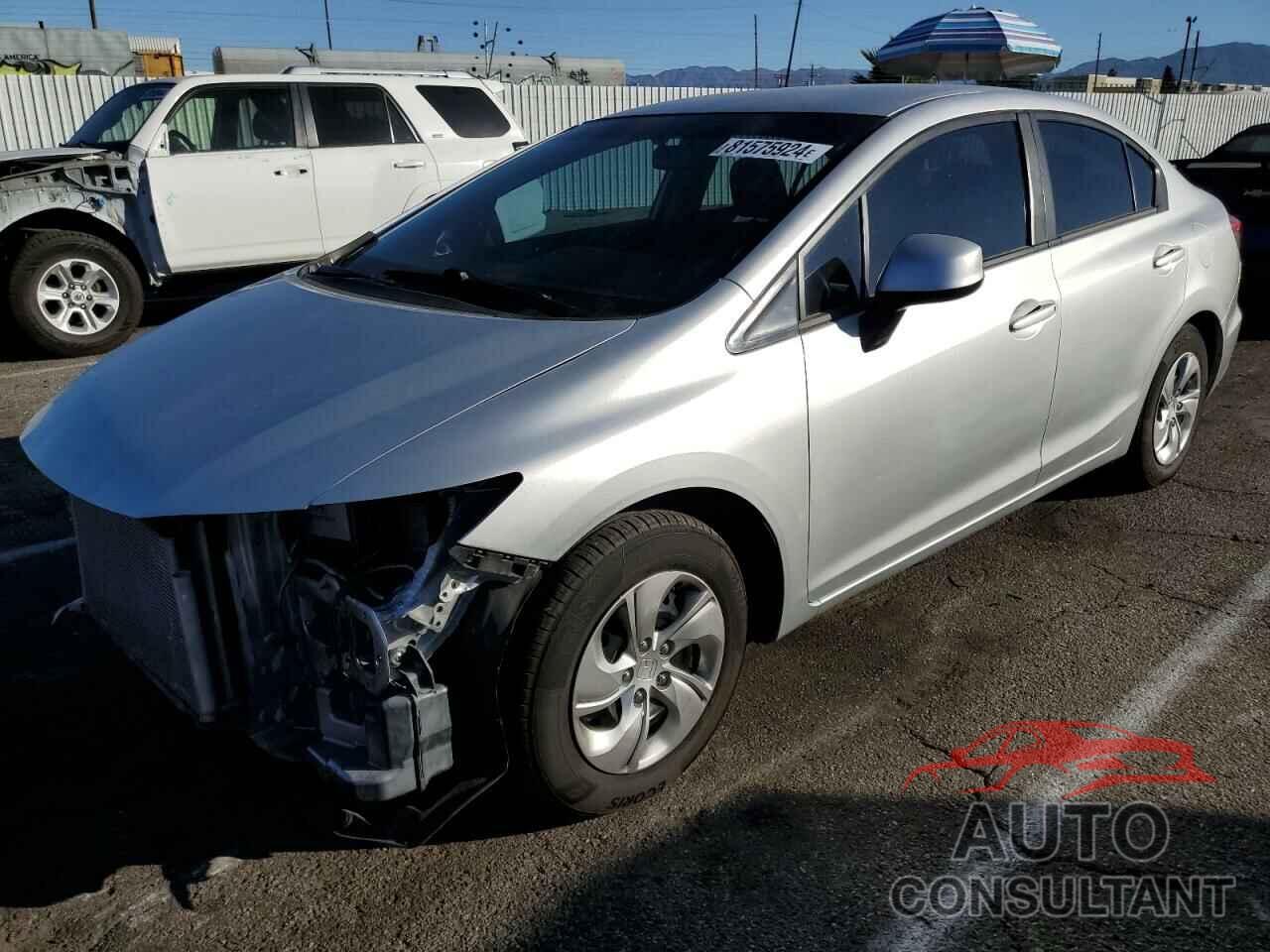 HONDA CIVIC 2013 - 19XFB2F57DE280936