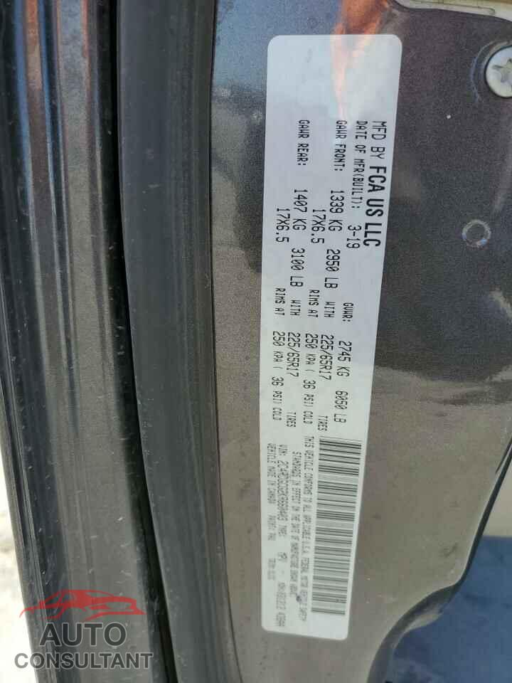 DODGE CARAVAN 2019 - 2C4RDGCG2KR660403