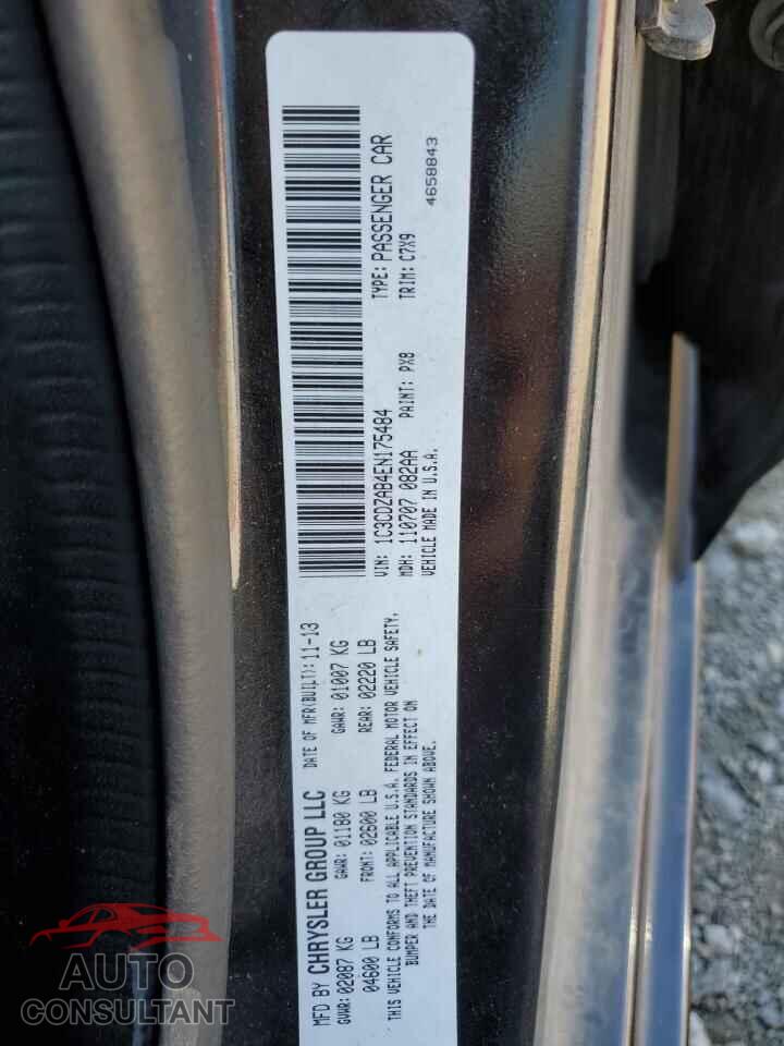 DODGE AVENGER 2014 - 1C3CDZAB4EN175484
