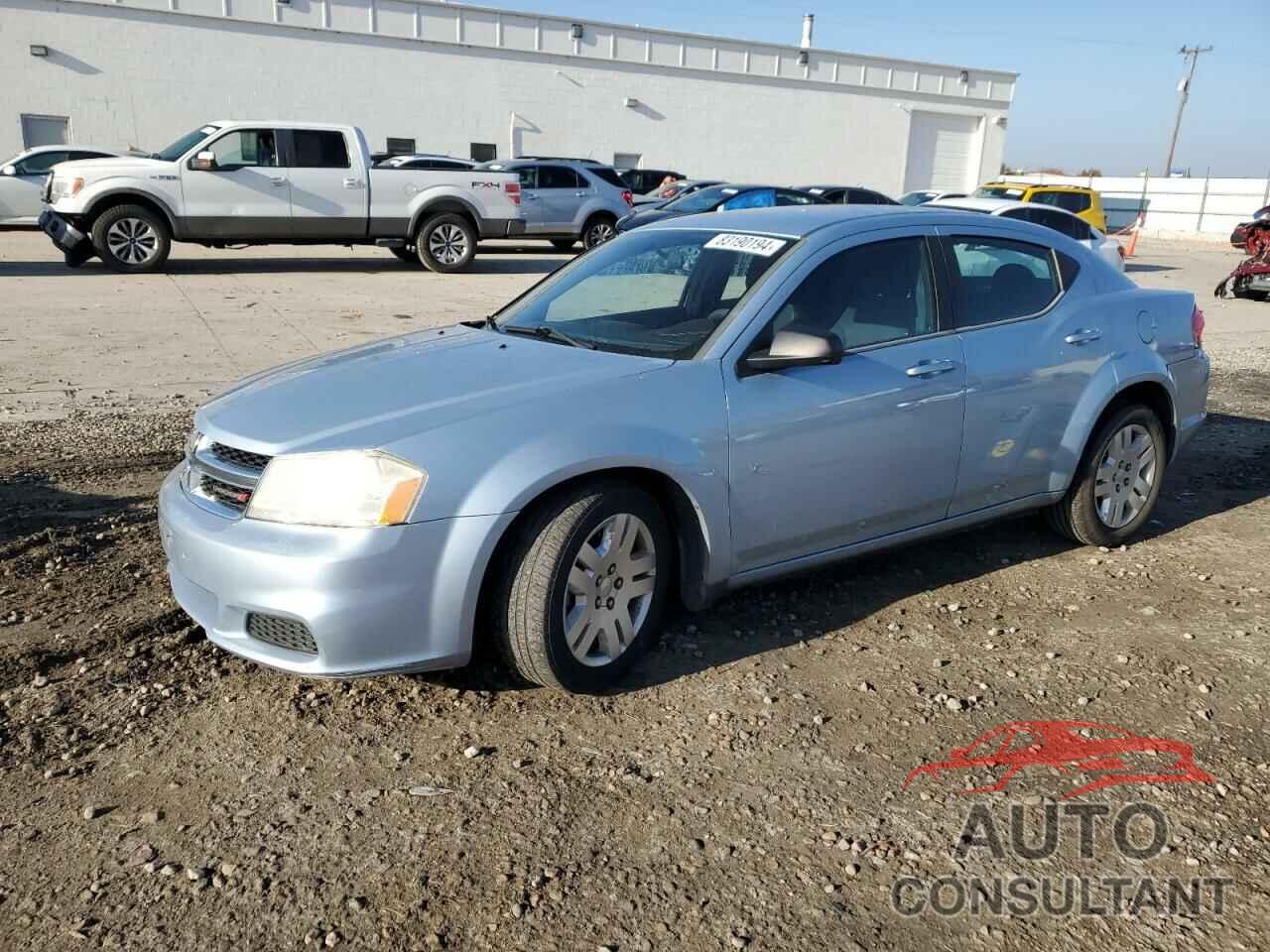 DODGE AVENGER 2013 - 1C3CDZAB4DN614293