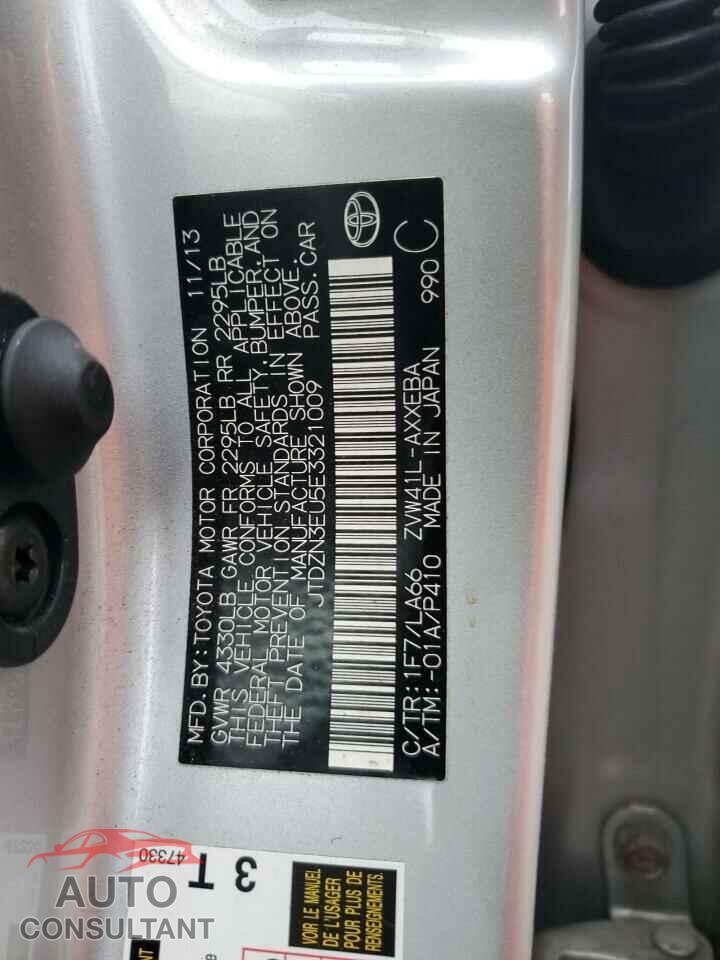 TOYOTA PRIUS 2014 - JTDZN3EU5E3321009