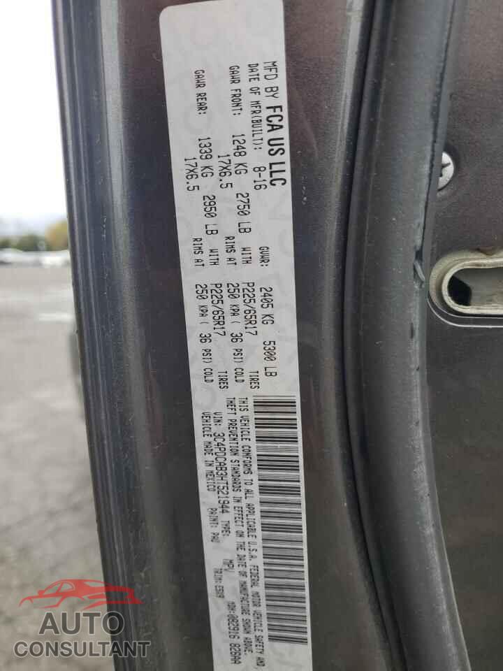 DODGE JOURNEY 2017 - 3C4PDCAB3HT521944