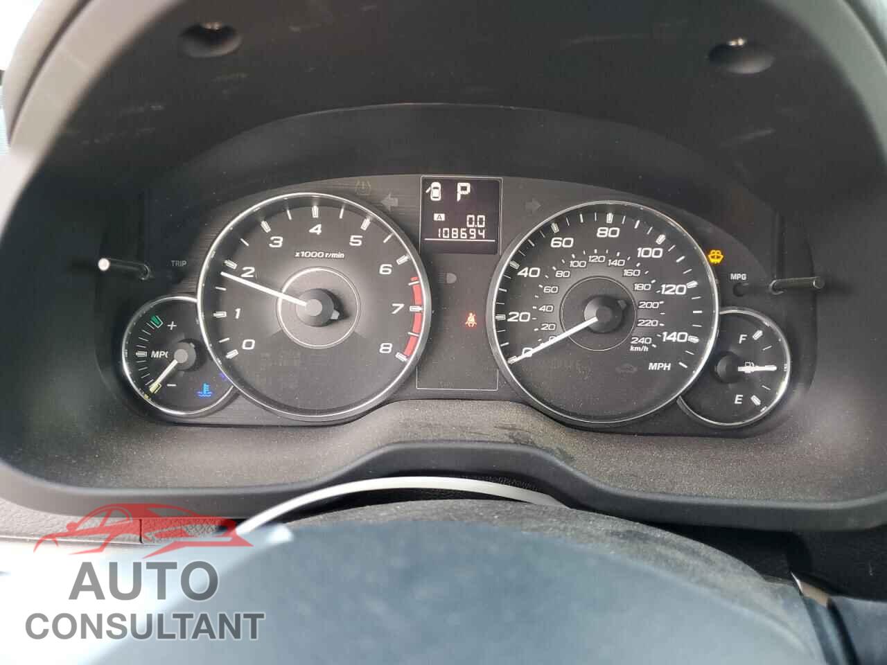 SUBARU OUTBACK 2012 - 4S4BRBCC4C3269892