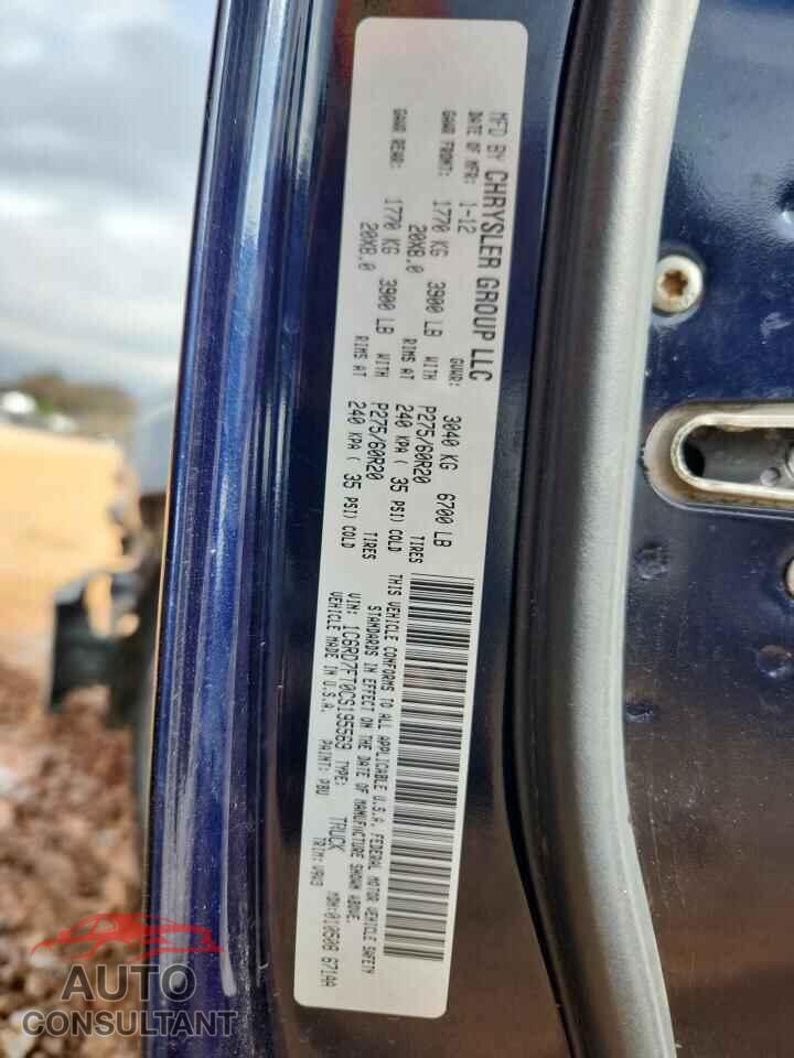 DODGE RAM 1500 2012 - 1C6RD7FT0CS195569