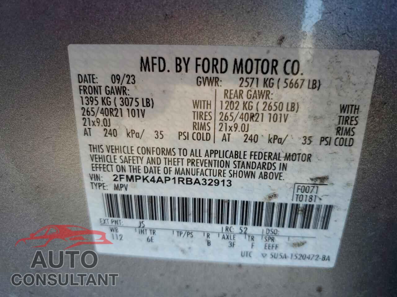 FORD EDGE 2024 - 2FMPK4AP1RBA32913