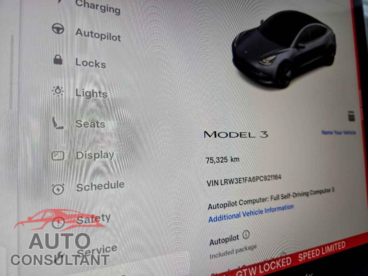 TESLA MODEL 3 2023 - LRW3E1FA6PC921164