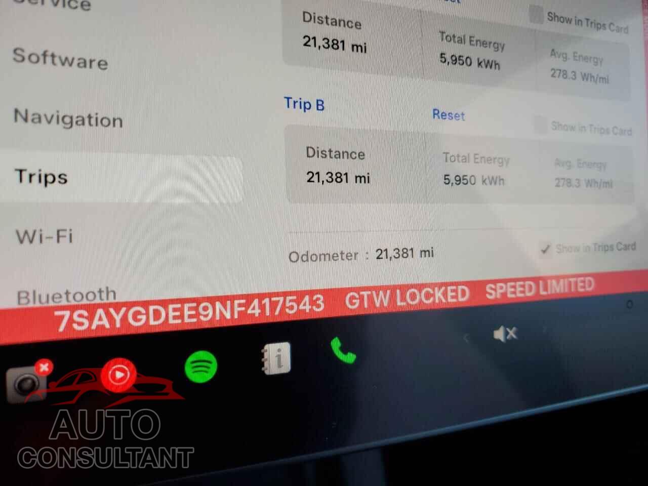 TESLA MODEL Y 2022 - 7SAYGDEE9NF417543