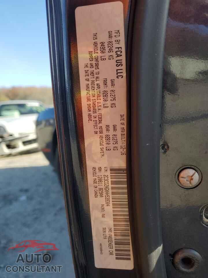 DODGE CHALLENGER 2017 - 2C3CDZAGXHH539304