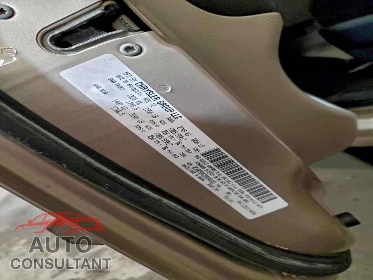 DODGE CARAVAN 2013 - 2C4RDGBG2DR640933