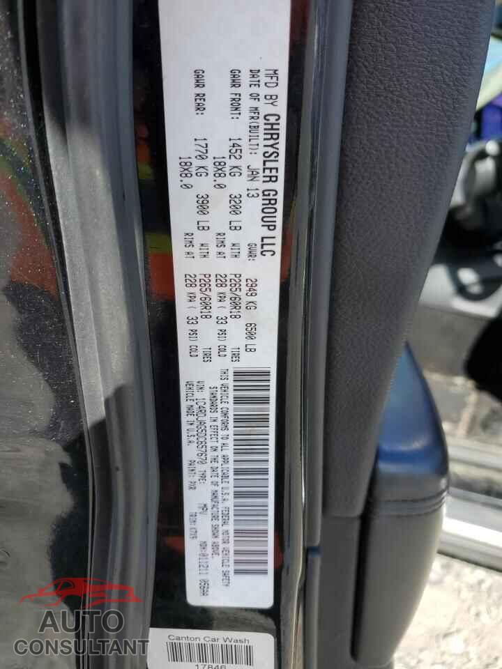 DODGE DURANGO 2013 - 1C4RDJAG5DC657670