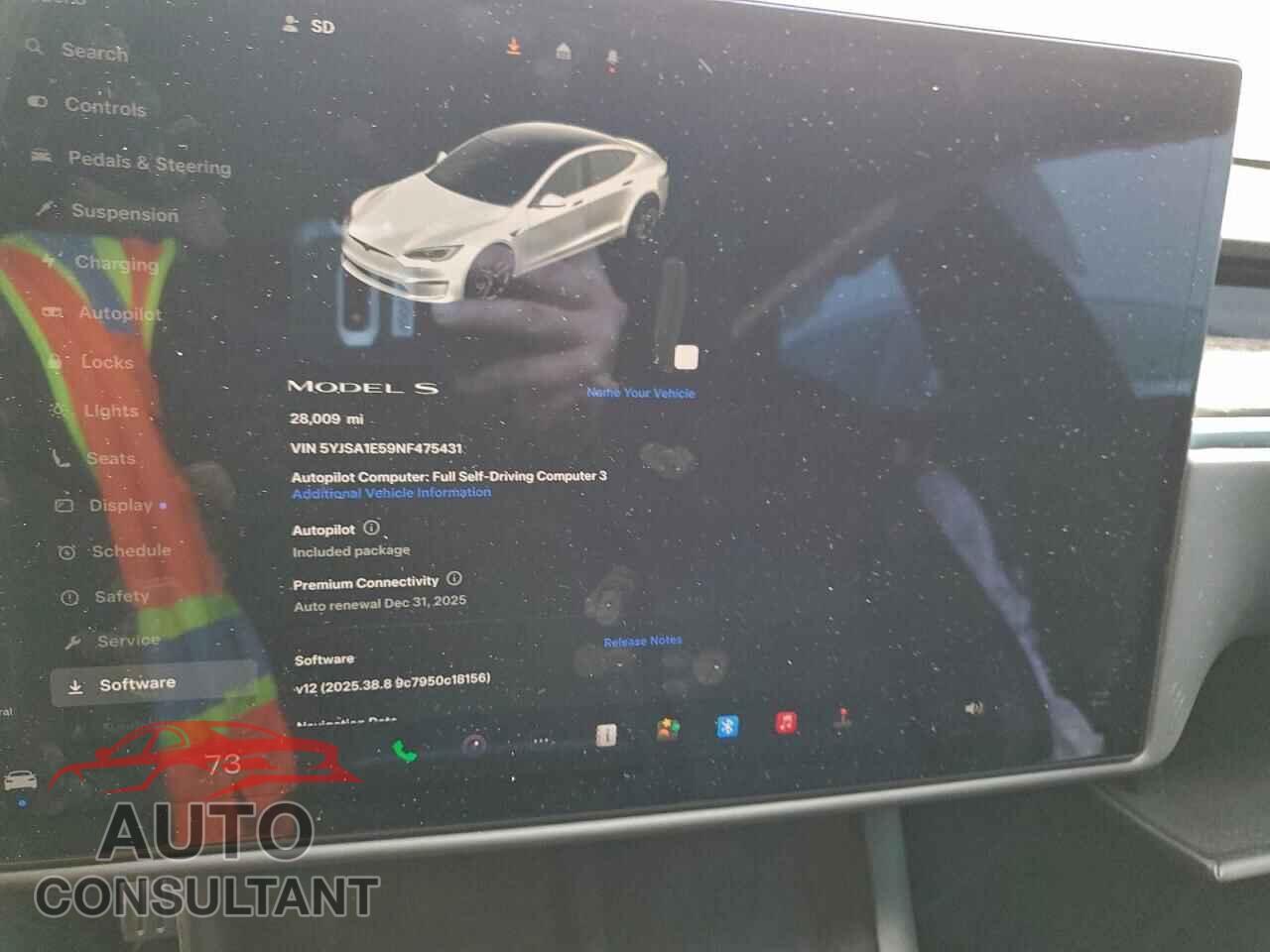 TESLA MODEL S 2022 - 5YJSA1E59NF475431
