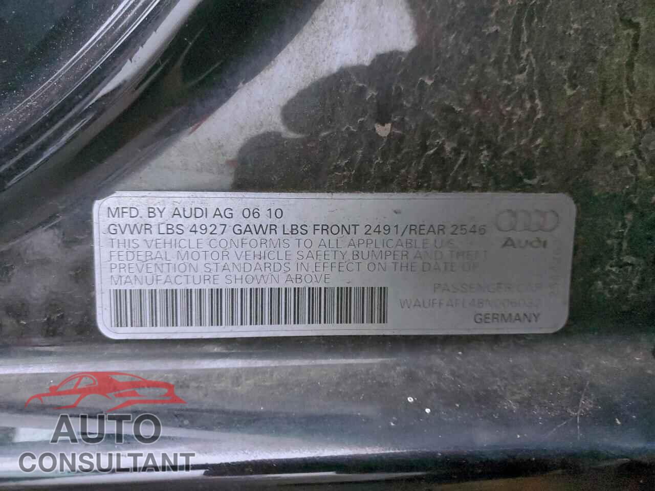 AUDI A4 2011 - WAUFFAFL4BN006032