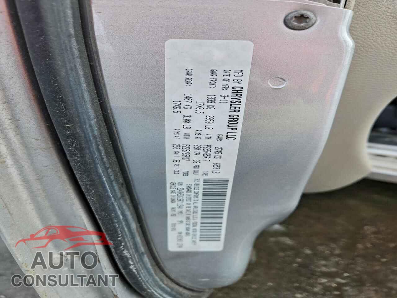 DODGE CARAVAN 2011 - 2D4RN5DG1BR711540