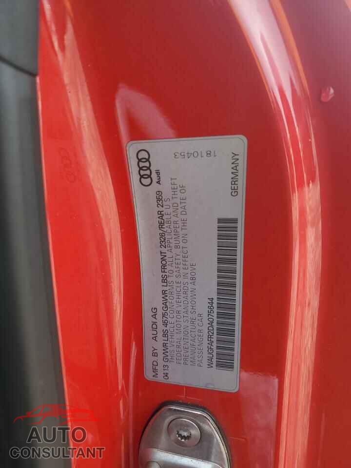 AUDI A5 2013 - WAUGFAFR2DA075644