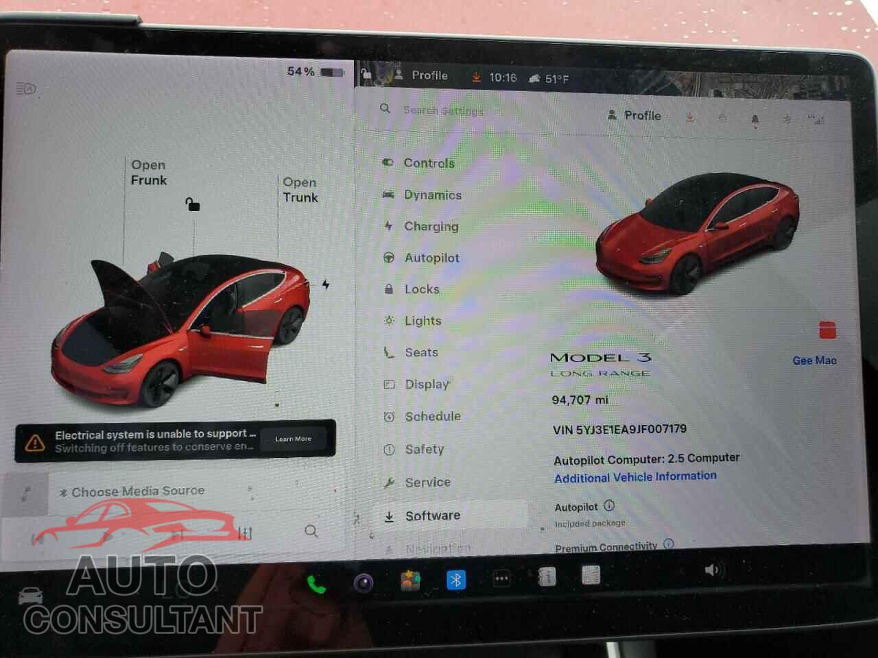 TESLA MODEL 3 2018 - 5YJ3E1EA9JF007179